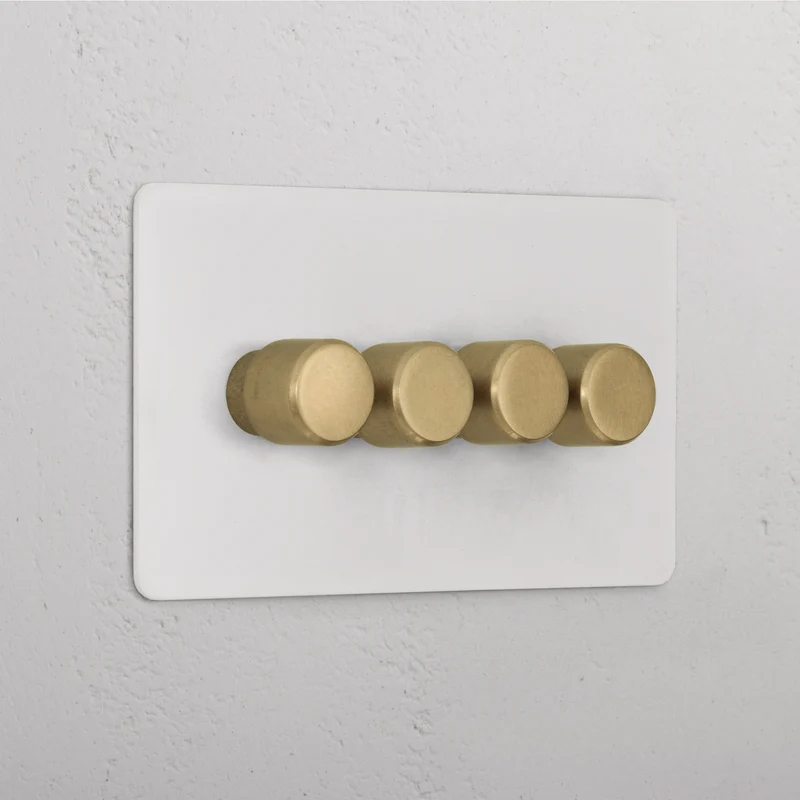 4G Two Way Dimmer Switch - Paintable Antique Brass