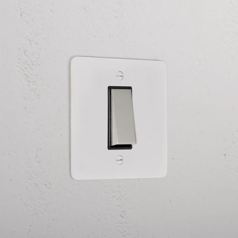 1G Intermediate Rocker Switch - Paintable Polished Nickel | Black