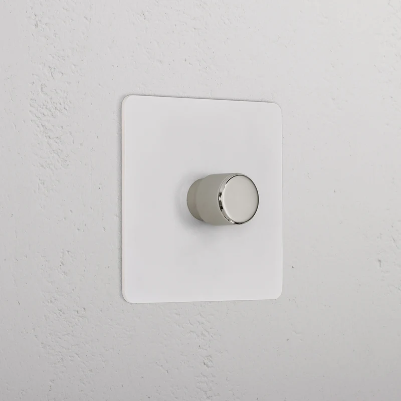 1G Two Way Dimmer Switch - Paintable Polished Nickel