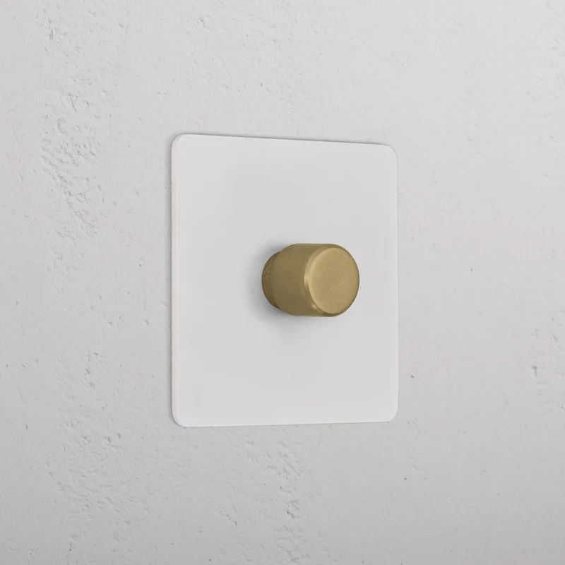 1G Two Way Dimmer Switch - Paintable Antique Brass