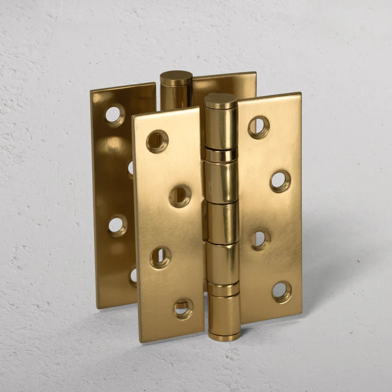 Saxon Steel Door Hinge Pair FR60 - Antique Brass