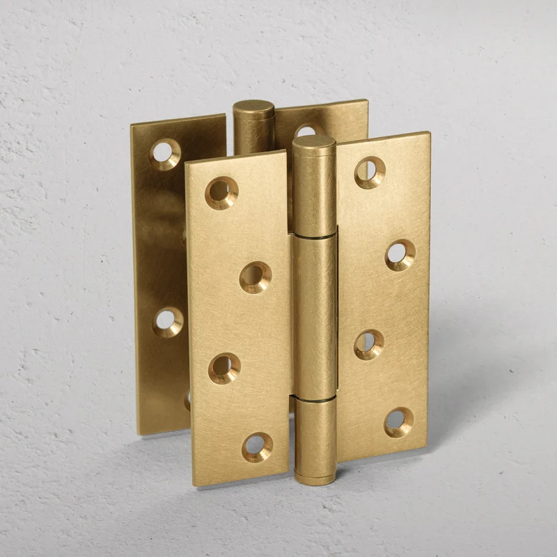Hazel Brass Door Hinge Pair FR60 - Antique Brass