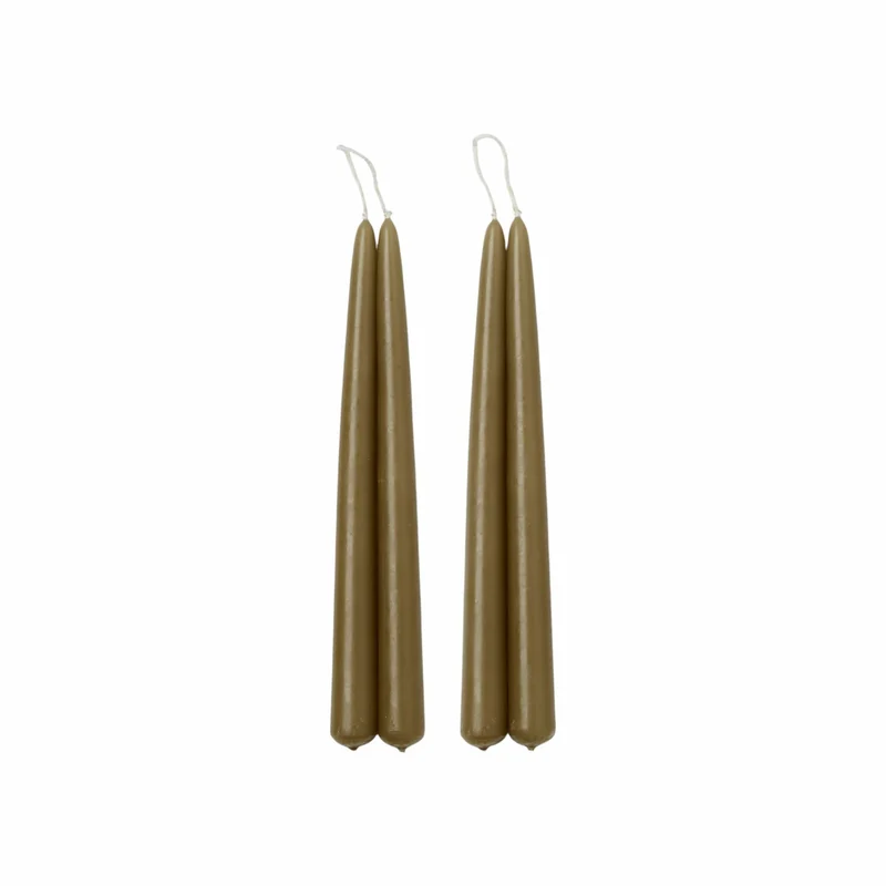 Blossom | Stearinljus i Olive Green - Självslocknande