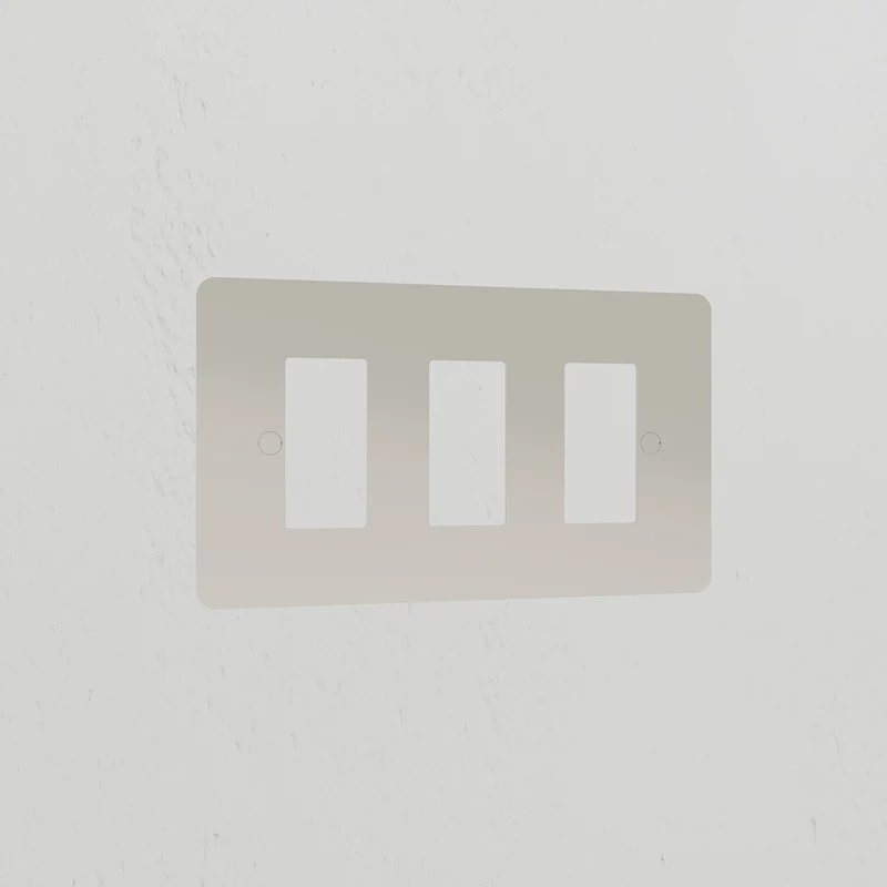 3G Rocker Switch Plate - Polished Nickel