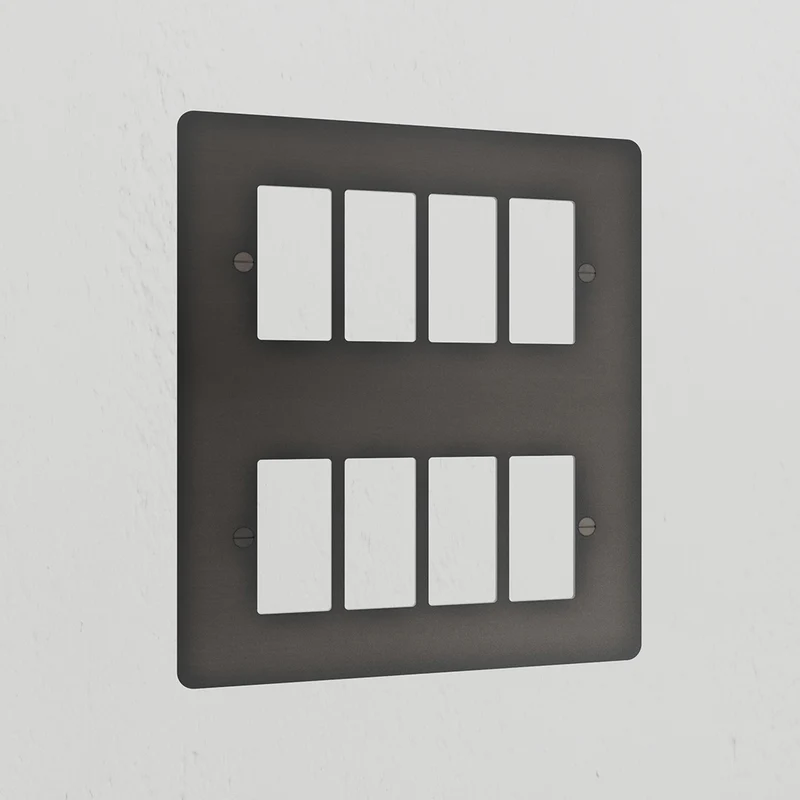 8G Rocker Switch Plate - Bronze