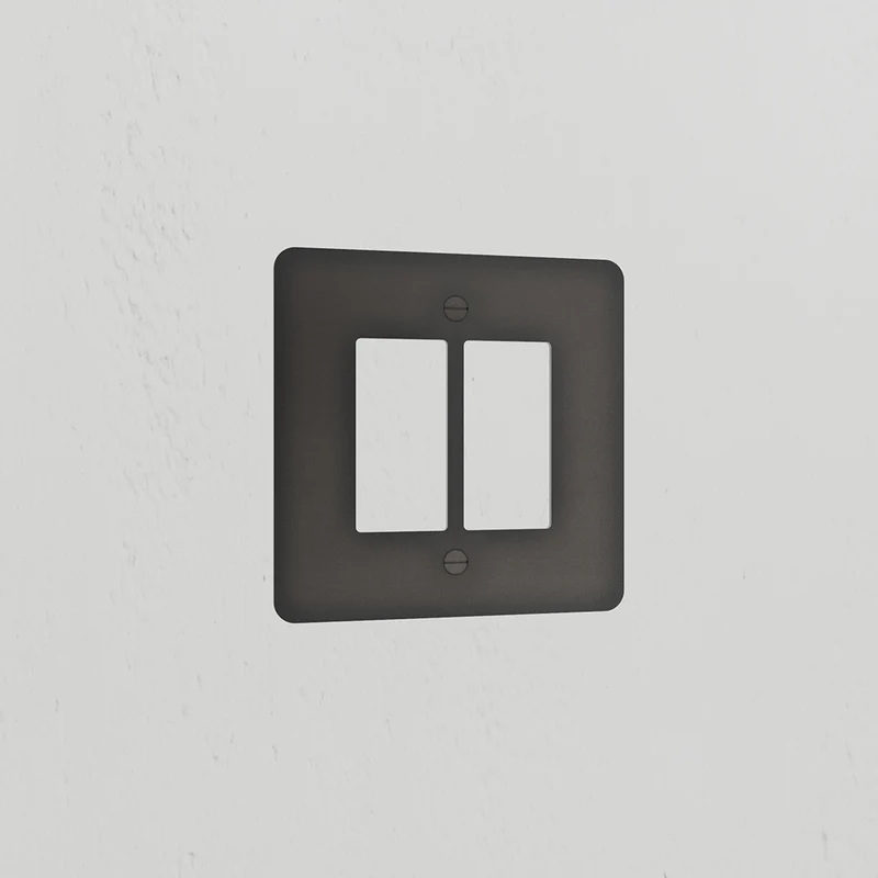 2G Rocker Switch Plate - Bronze