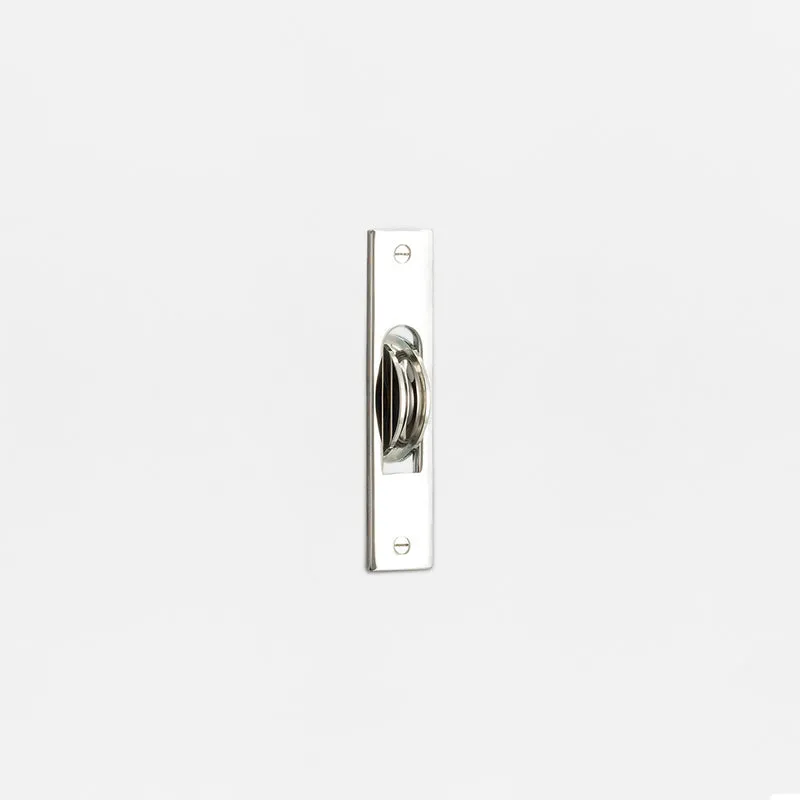 Belmont Single Sash Window Pulley - Polished Nickel