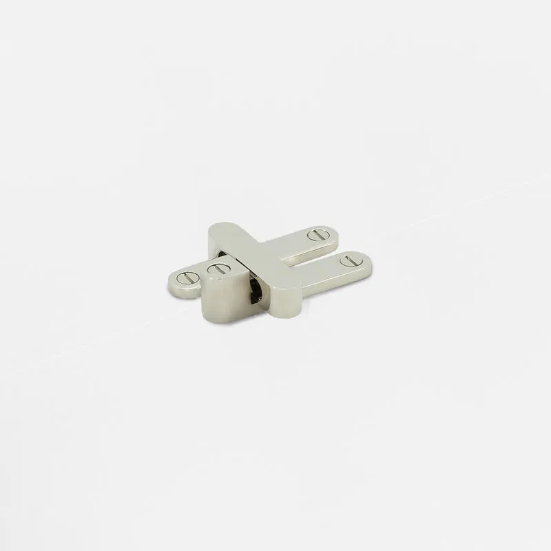 Belmont Single Sash Window Fastener - Polished Nickel