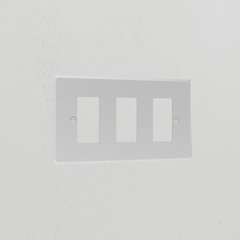 3G Rocker Switch Plate - Clear White