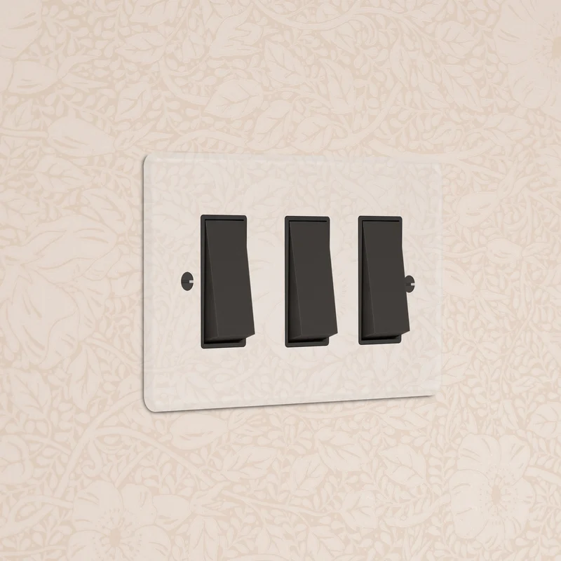 3G Two Way Rocker Switch - Clear Bronze | Black