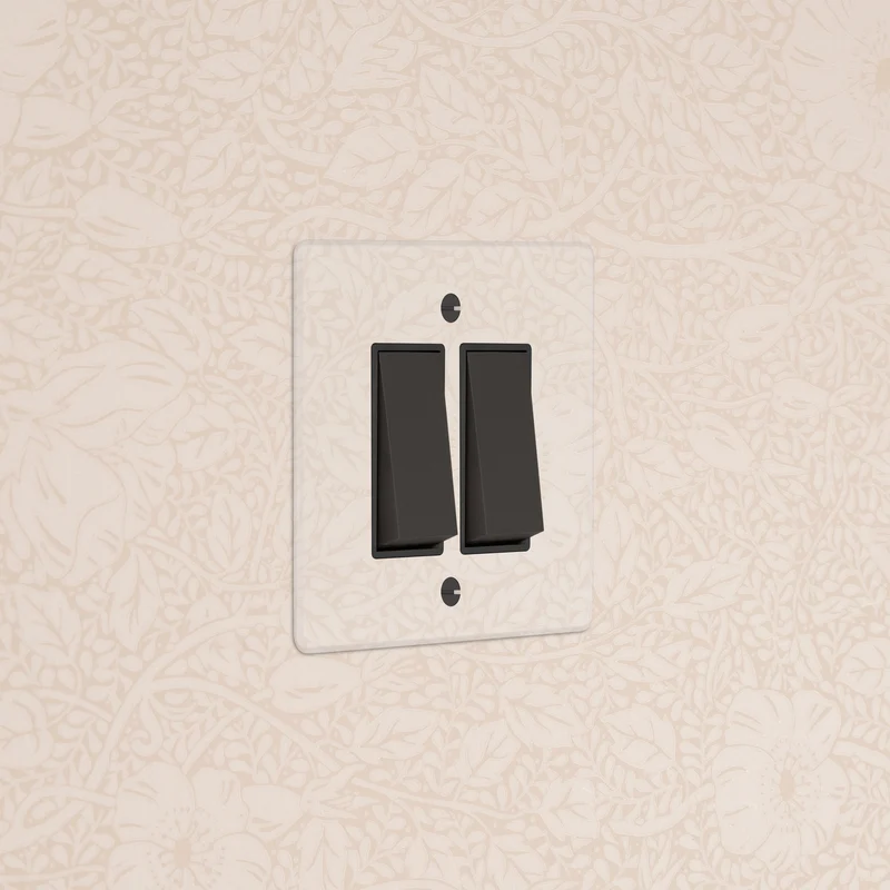 2G Two Way Rocker Switch - Clear Bronze | Black