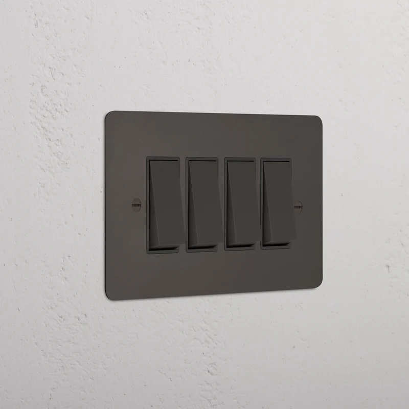 4G Two Way Rocker Switch - Bronze | Black