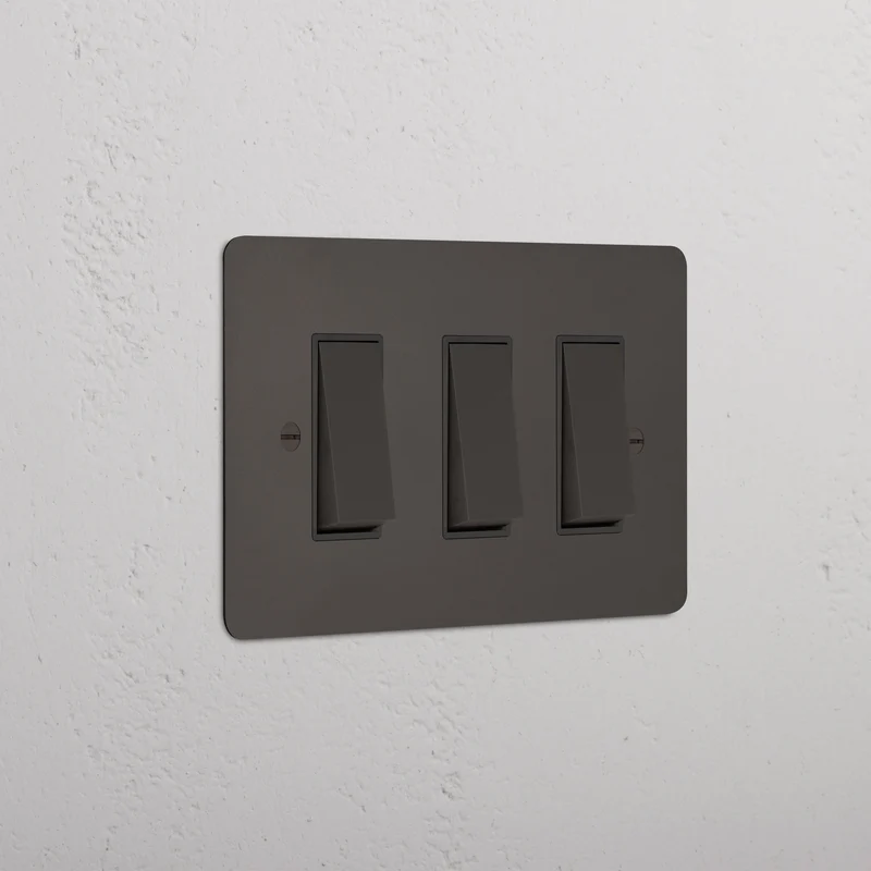 3G Two Way Rocker Switch - Bronze | Black