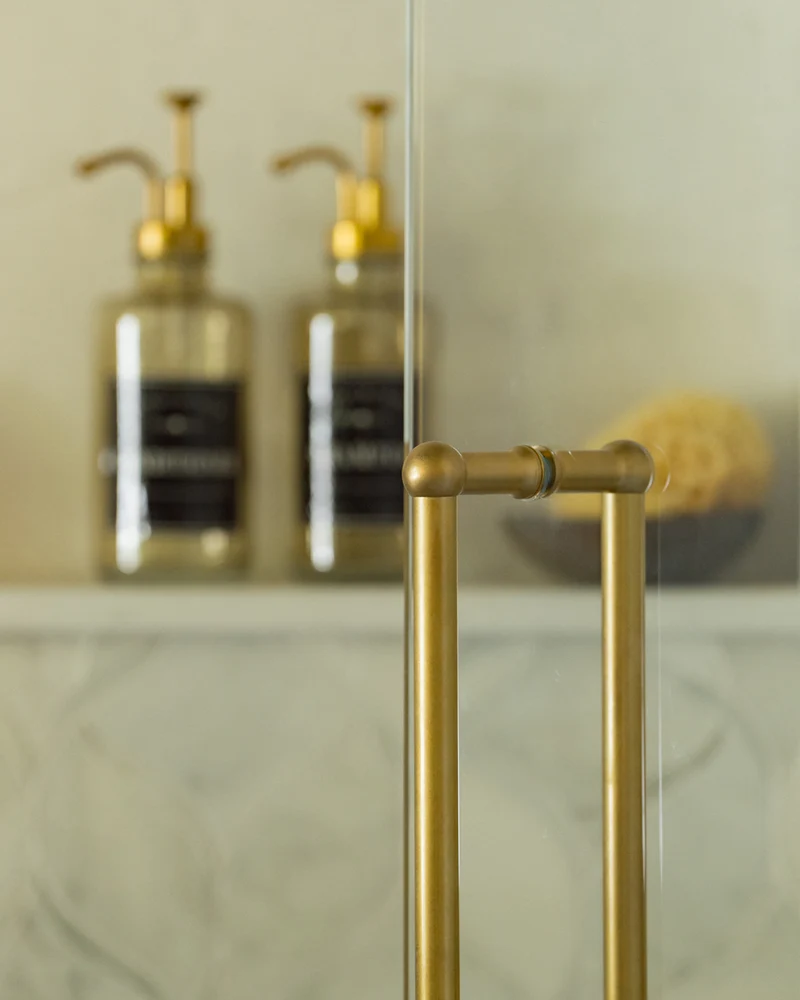 Harper Double Pull Handle 500mm - Antique Brass