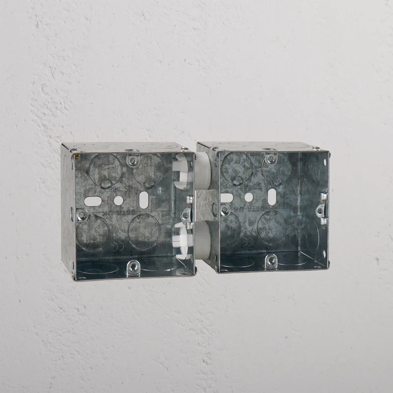 Single 2x Metal Back Box