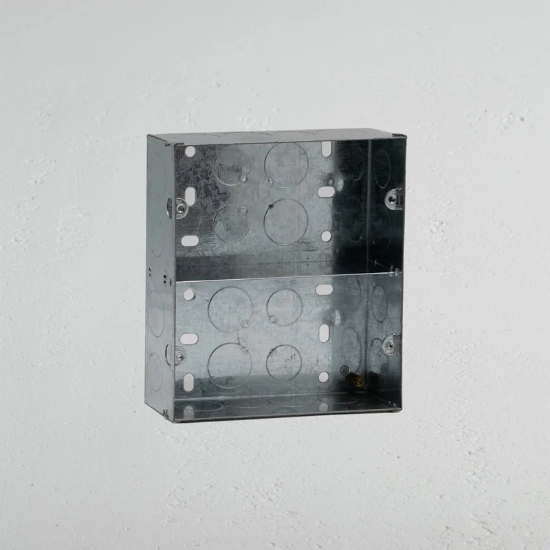 Double 2x Portrait Metal Back Box