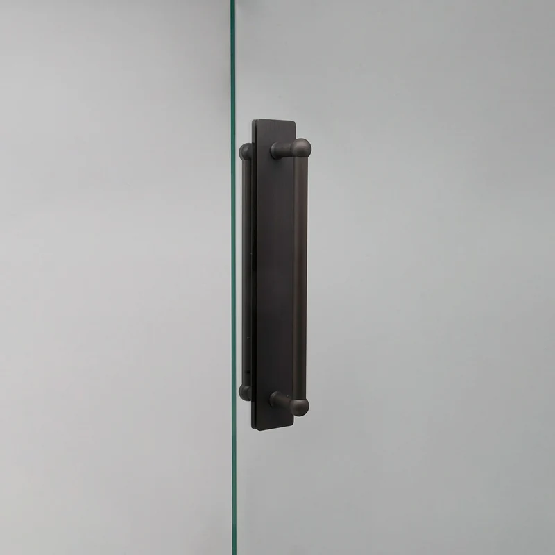 Harper Double Pull Handle with Plate 320mm - Bronze