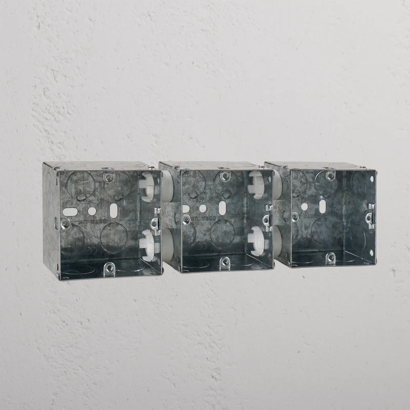 Single 3x Metal Back Box
