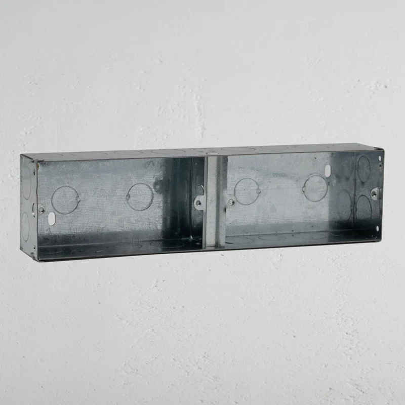 Double 2x Landscape Metal Back Box
