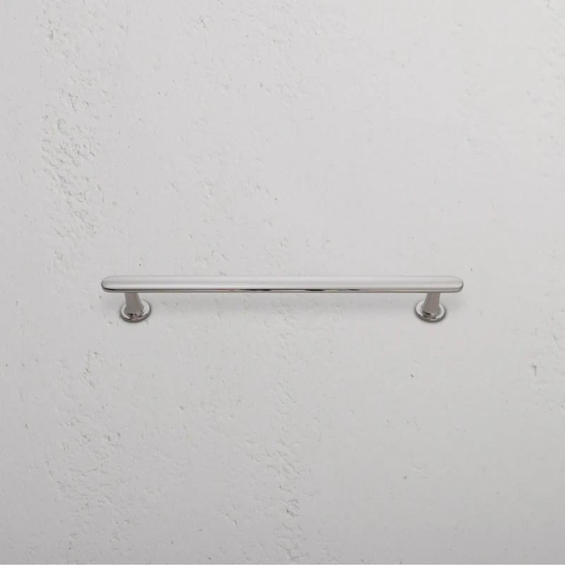 Milliner Cabinet Handle Medium - Polished Nickel