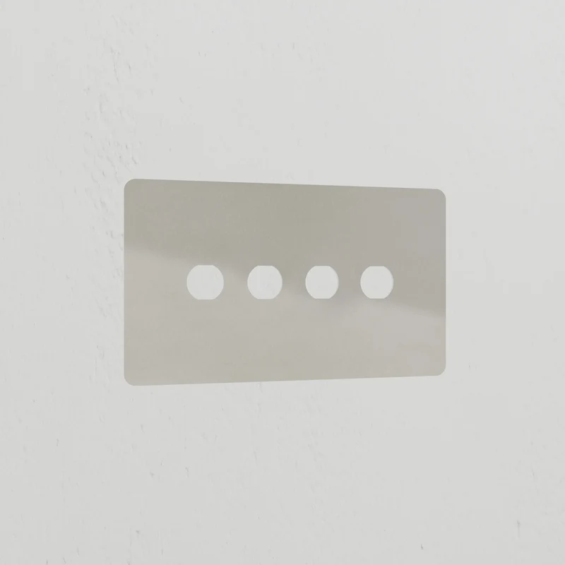 4G Switch Plate - Polished Nickel