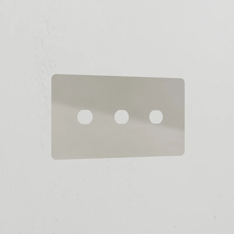 3G Switch Plate - Polished Nickel