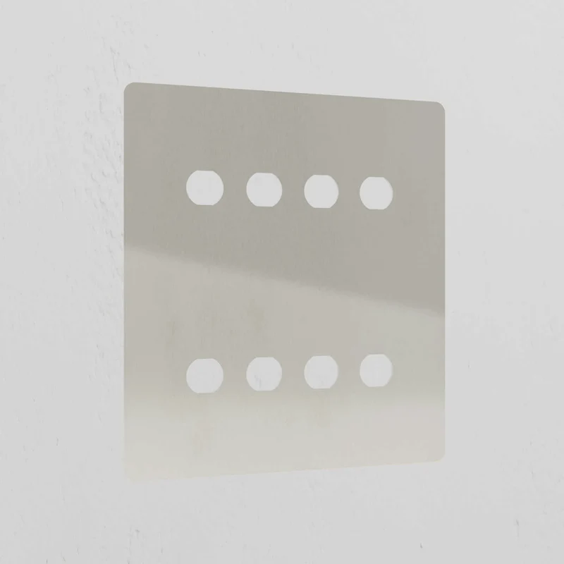 8G Switch Plate - Polished Nickel