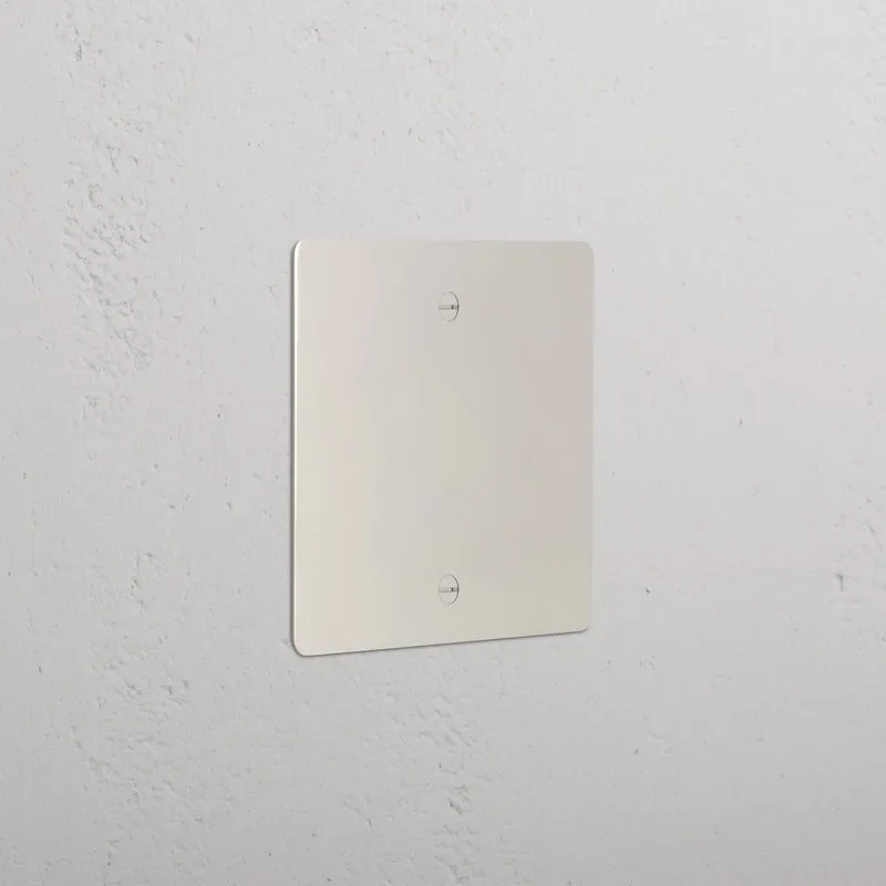 Single Blank Plate - Polished Nickel