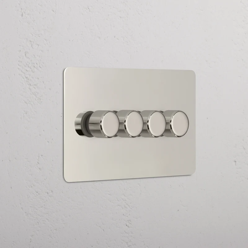 4G Two Way Dimmer Switch - Polished Nickel