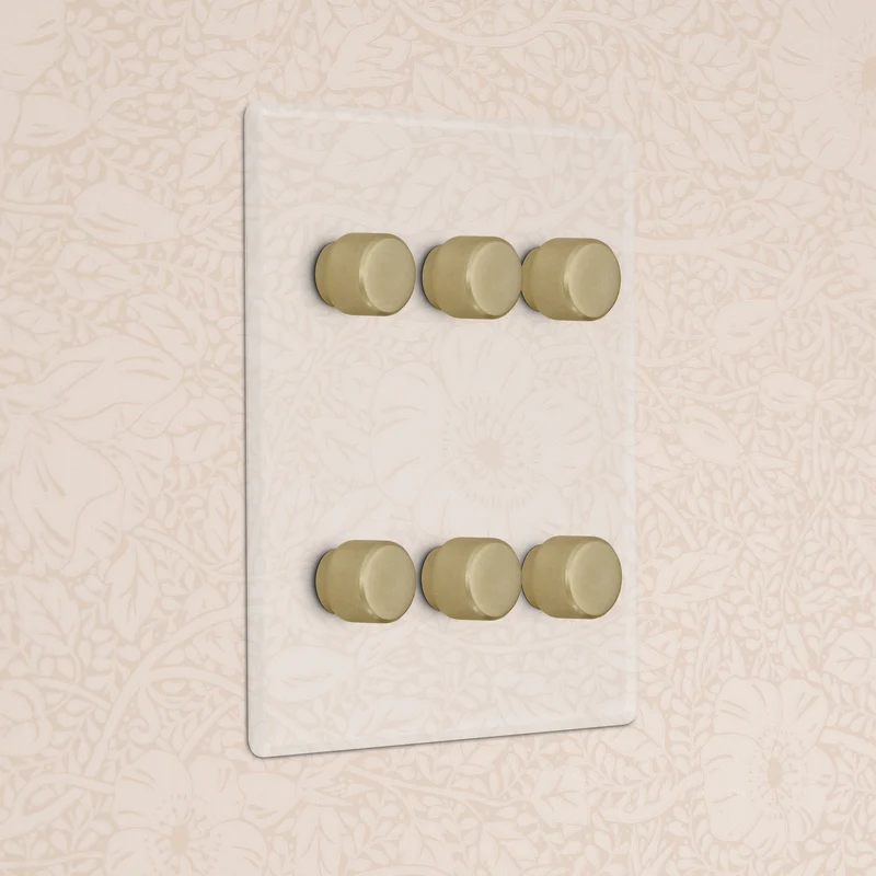 6G Two Way Dimmer Switch - Clear Antique Brass