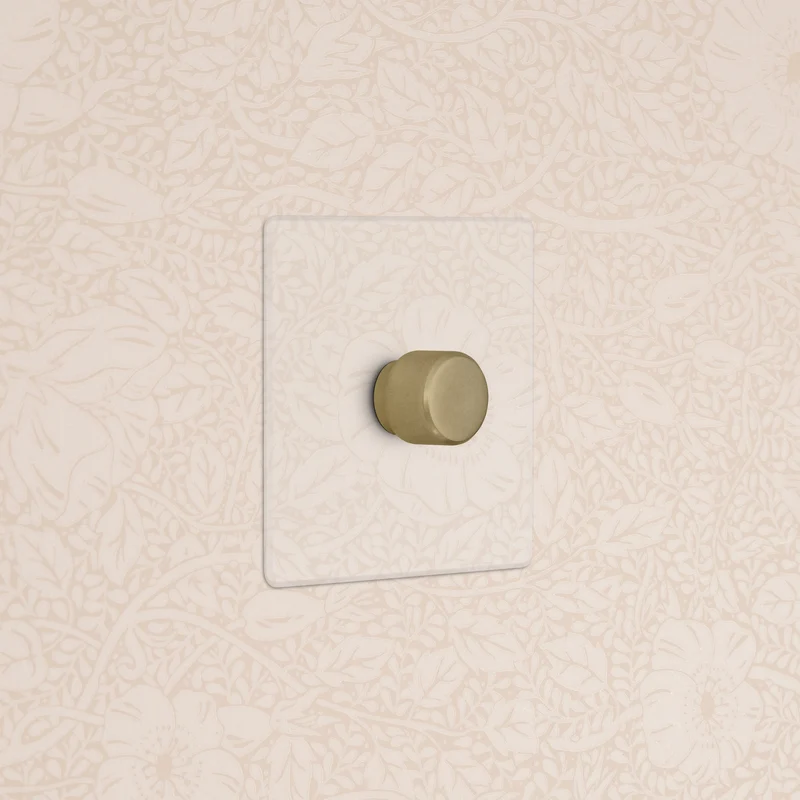 1G Two Way Dimmer Switch - Clear Antique Brass