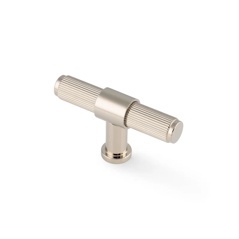 Kingston Reeded | T-Handtag i Blank Nickel