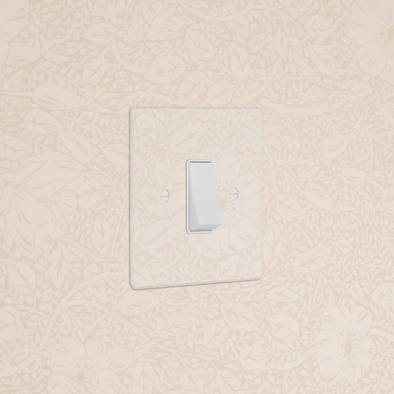 Single 45A Cooker Switch - Clear | White