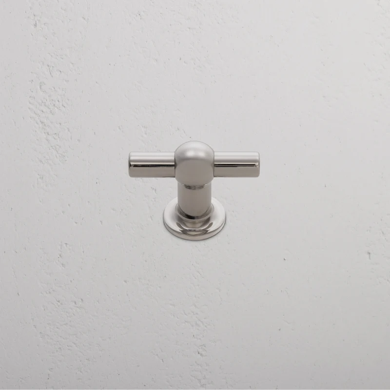 Harper T-Bar Cabinet Handle Medium - Polished Nickel
