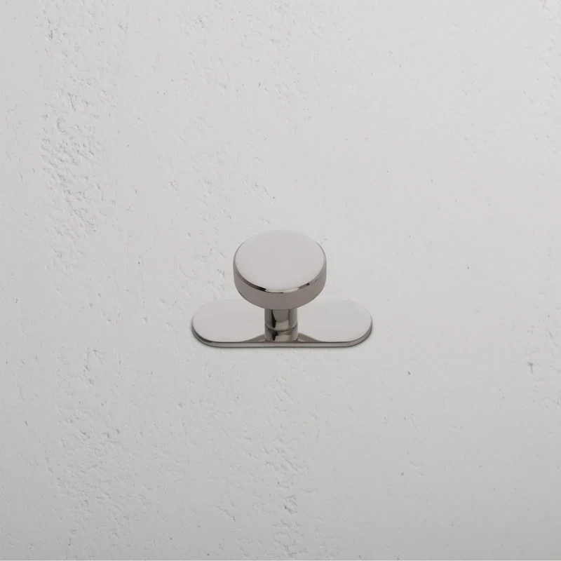 Kilburn Cabinet Knob Medium - Polished Nickel