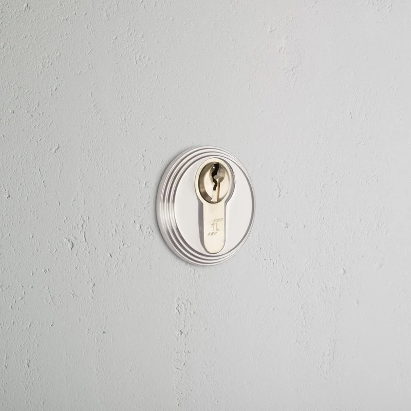 Warwick Key Escutcheon - Polished Nickel