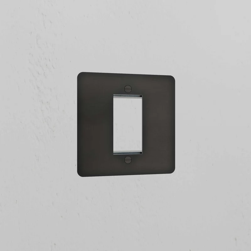 Single 25mm Module Plate - Bronze