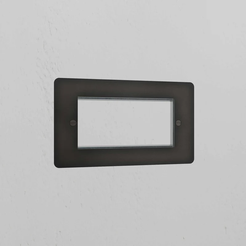 Double 100mm Module Plate - Bronze