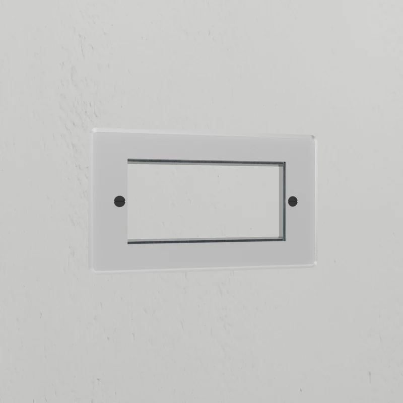 2G 100mm Module Plate - Clear Black
