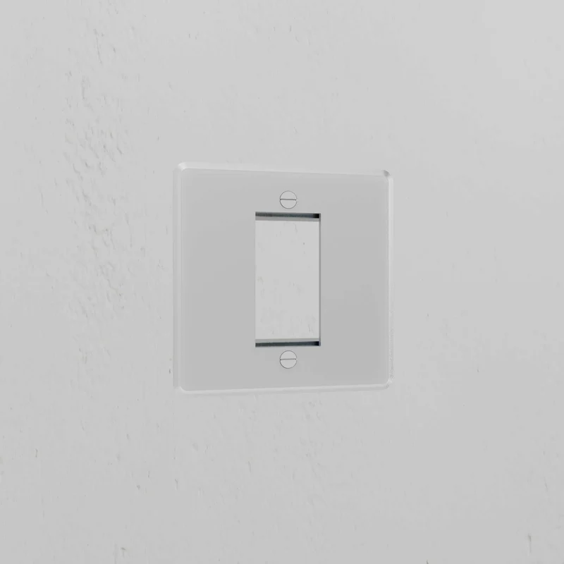 1G 25mm Module Plate - Clear White