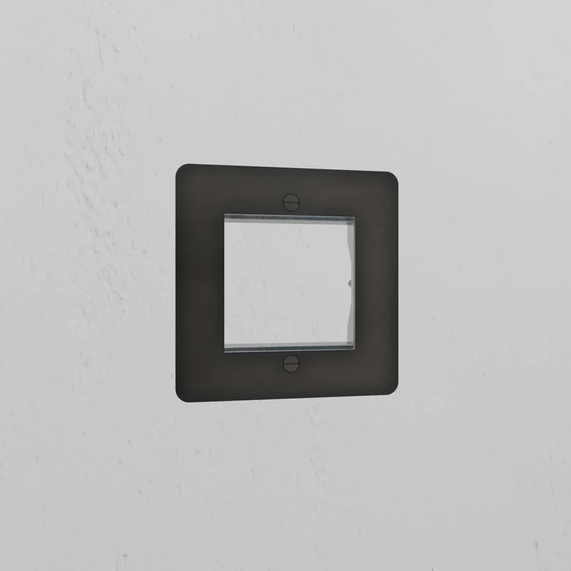 Single 50mm Module Plate - Bronze