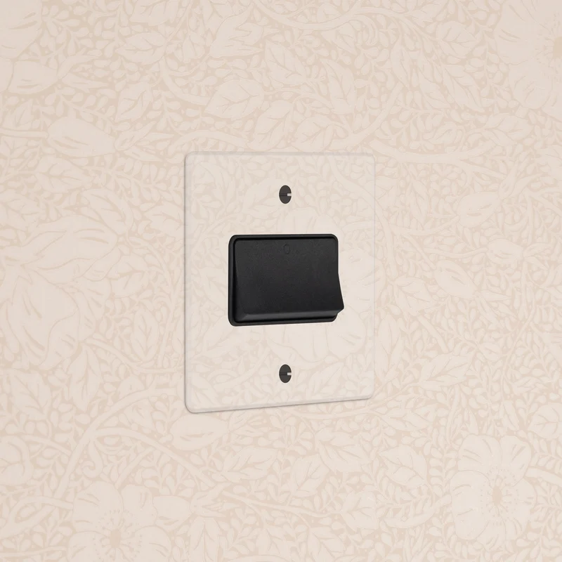 Single Fan Isolator Switch - Clear | Black