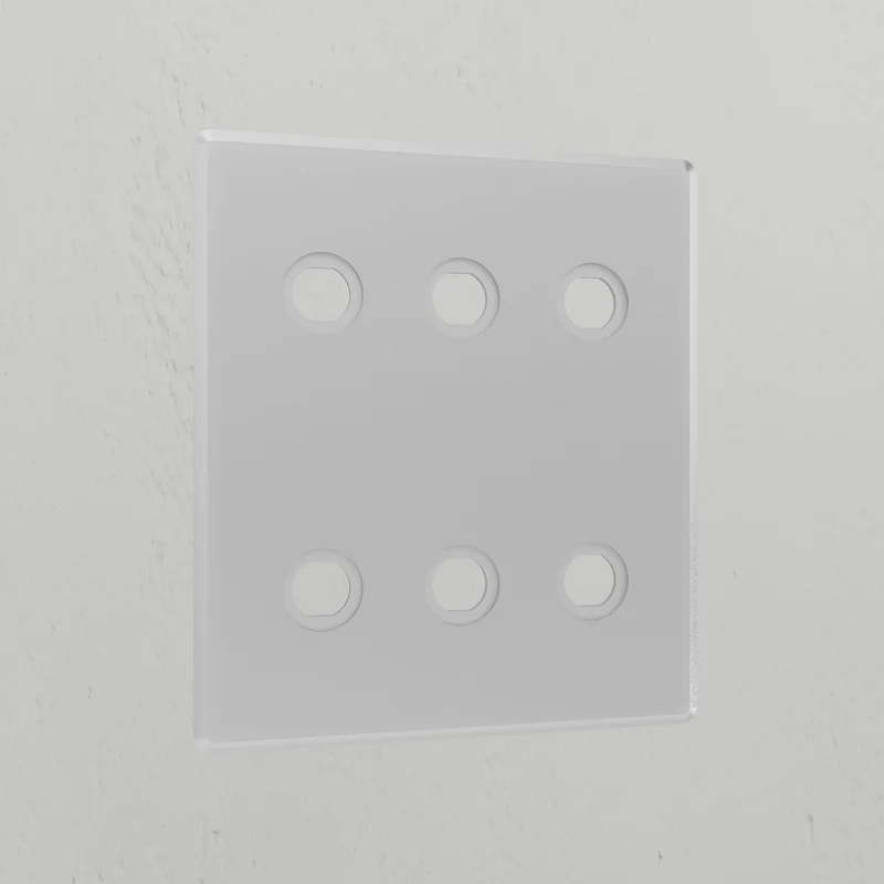 6G Switch Plate - Clear