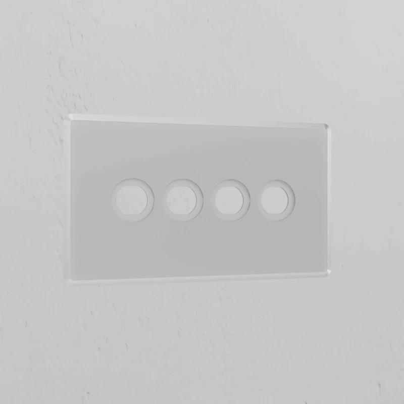 4G Switch Plate - Clear