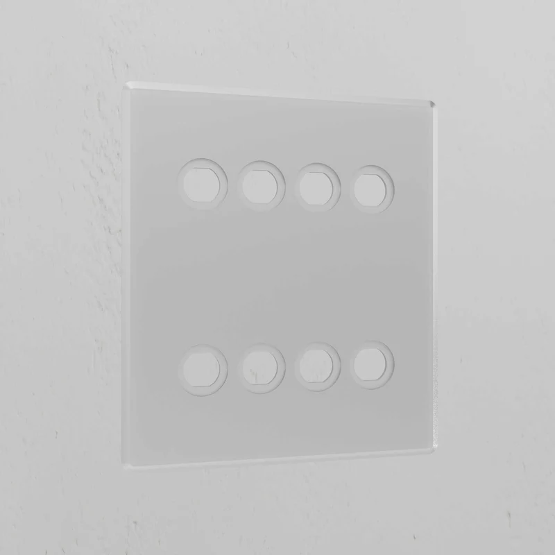 8G Switch Plate - Clear