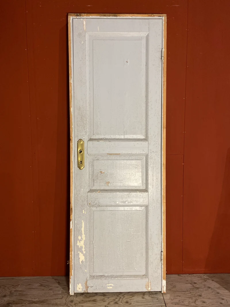 Spegeldörr med karm, 200x70, 3 speglar (Nr 38)