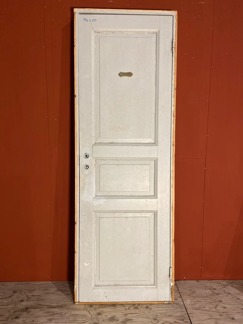 Spegeldörr med karm, 199x69, 3 speglar (Nr 37)