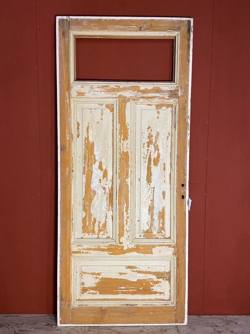 Spegeldörr med glas utan karm, 210 x 90, 4 speglar (Nr 8)