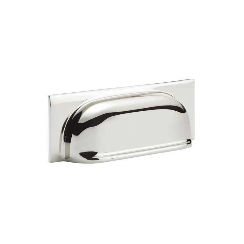 Quantock | Skålhandtag i Blank Nickel