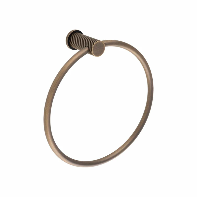 Brunel Reeded | Handduksring i Antik Mässing